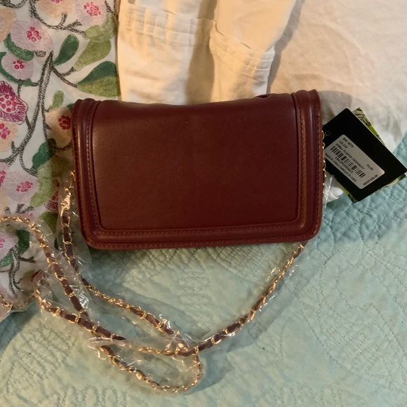 Badgley Mishka  Burgundy Crossbody Bag - Picture 3 of 3